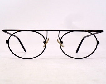 fabulous vintage glasses eyeglasses 1980 carved frame France rare