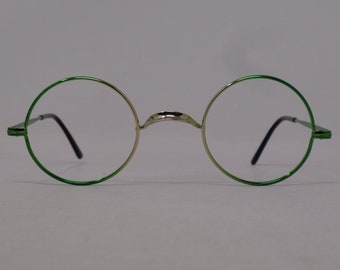 fabulous vintage glasses eyeglasses 1970 round carved frame France rare