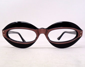 fabulous vintage lunettes eyeglasses 1960 carved frame france rare