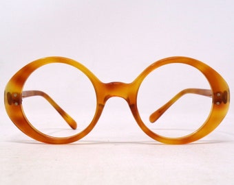 fabulous vintage glasses eyeglasses 1960 carved frame France rare