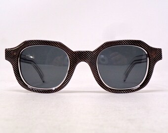 fabulous vintage sunglasses lunettes eyeglasses 1990 carved hand made in france rare