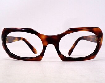 fabulous vintage lunettes eyeglasses 1960 carved frame france rare