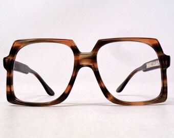 fabulous vintage lunettes eyeglasses 1970 carved frame france rare