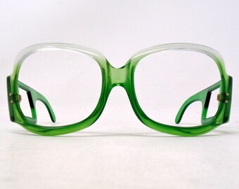 fabulous vintage glasses eyeglasses 1970 carved frame France rare