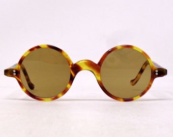 fabulosas gafas de sol vintage 1940 marco redondo tallado francia