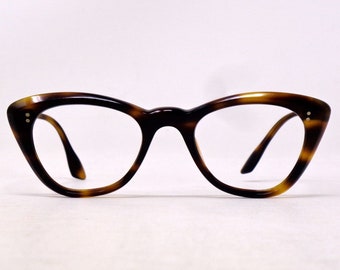 fabulous vintage lunettes eyeglasses 1950 carved frame france rare