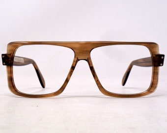 fabulous vintage lunettes eyeglasses 1970 carved frame france rare