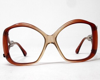 fabulous vintage lunettes eyeglasses 1970 carved frame france rare