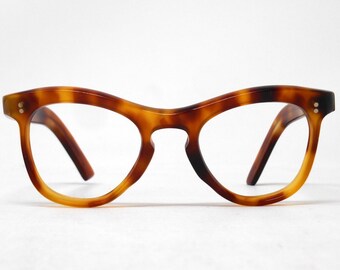 fabulous vintage lunettes eyeglasses 1950 carved frame france rare