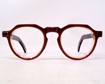 fabulous vintage glasses lunettes eyeglasses 1990 carved hand made in france rare