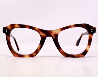 fantastische vintage bril brillen 1950 gesneden frame Frankrijk zeldzaam