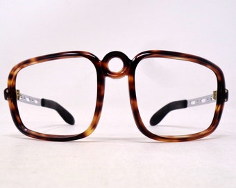 fabulous vintage glasses eyeglasses 1970 carved frame France rare