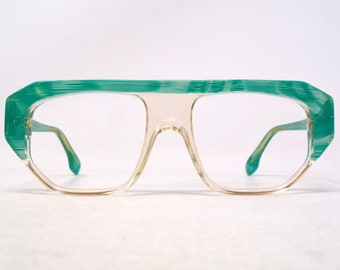 fabulous vintage glasses eyeglasses 1980 carved frame France rare