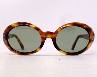 favolosi occhiali da sole vintage del 1960 con montatura intagliata Francia rara