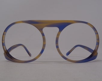 fabulosas gafas vintage gafas 1970 marco tallado Francia raras