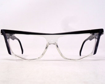 fabulous vintage lunettes eyeglasses 1980 carved frame france rare