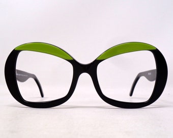 fabulosas gafas vintage 1990 talladas a mano hechas en francia raras