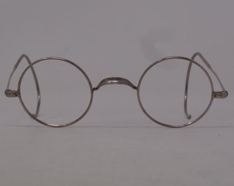 fabulous vintage glasses eyeglasses 1920 round carved frame France rare