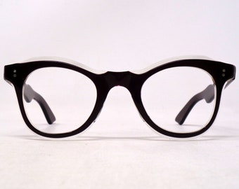 fabulous vintage glasses eyeglasses 1950 carved frame France rare