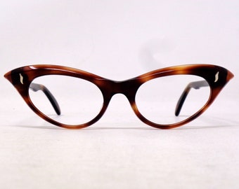 fantastische vintage bril brillen 1960 cat eye gesneden frame Frankrijk zeldzaam