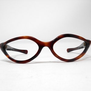 fabulous vintage glasses spectacles eyeglasses 1960 cat eye carved frame france rare