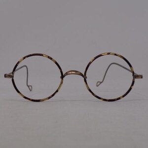 fabulous vintage glasses eyeglasses 1930 round carved frame France rare