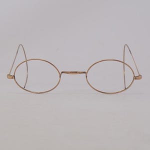 wspaniałe okulary vintage 1920 okrągłe rzeźbione oprawki Francja rzadkie