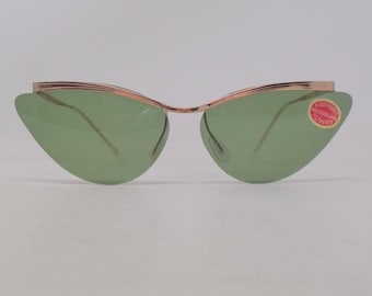 favolosi occhiali da sole vintage, occhiali da vista, montatura intagliata, anni '60, Francia, rari