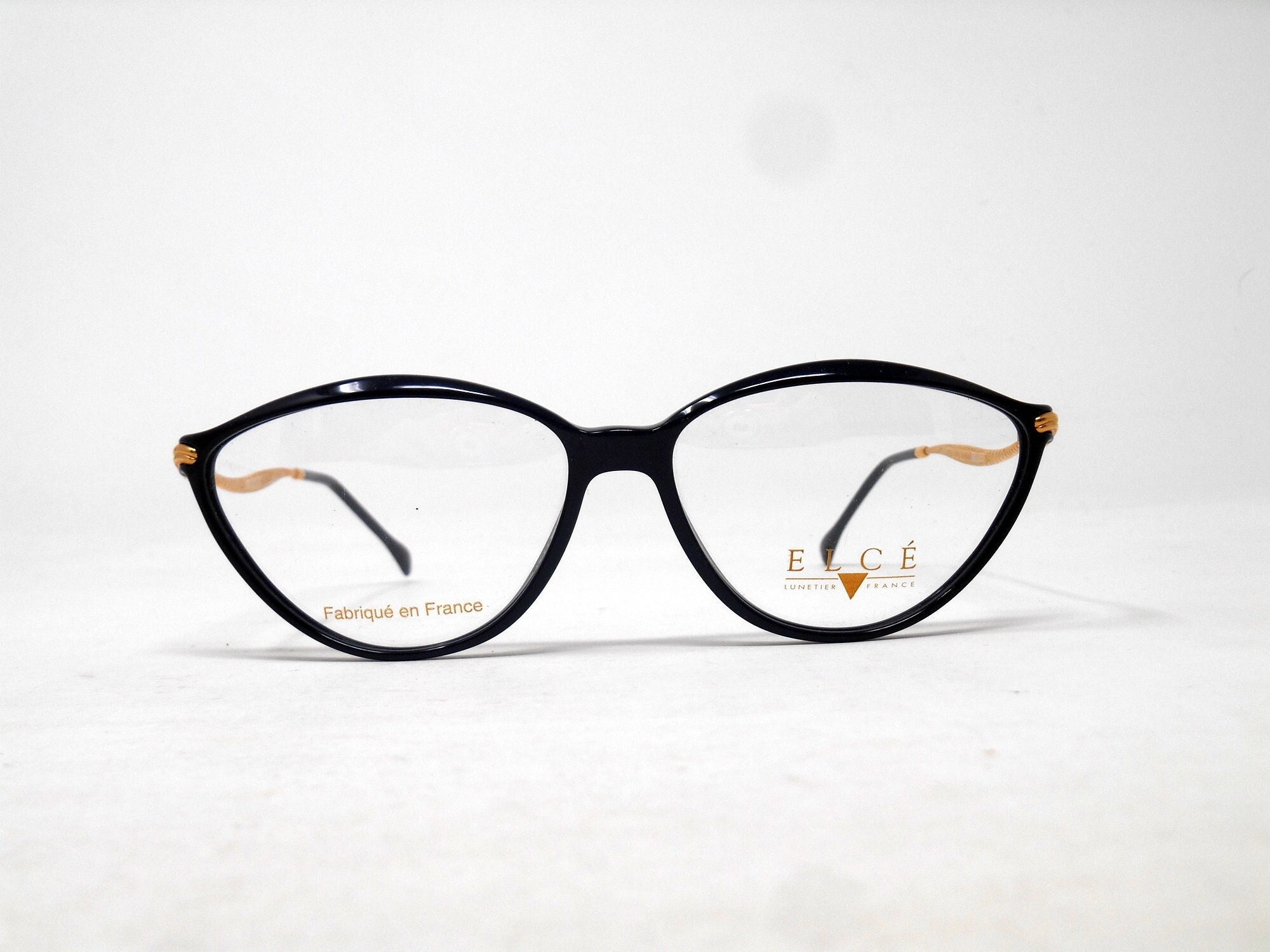 fabulous vintage glasses lunettes eyeglasses ELCE carved frame france