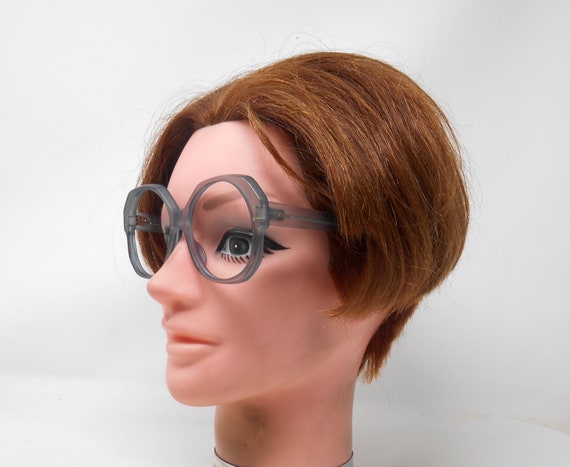 fabulous vintage glasses eyeglasses 1970 carved f… - image 4