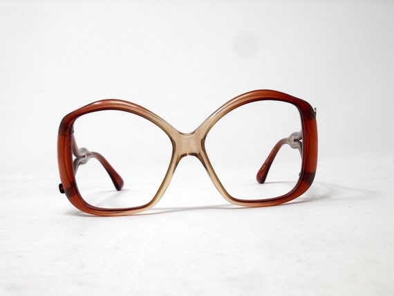 fabulous vintage glasses eyeglasses 1970 carved f… - image 1