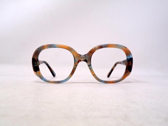 Fabulous Vintage Glasses Eyeglasses 1970 Carved Frame France Rare 
