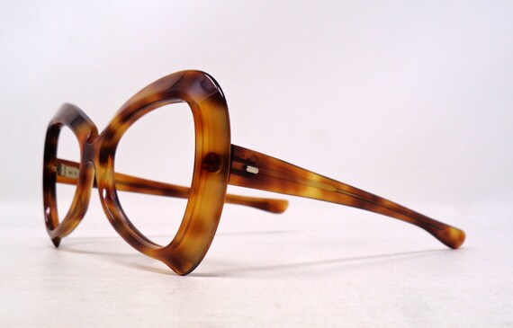 fabulous vintage glasses eyeglasses 1960 carved f… - image 3