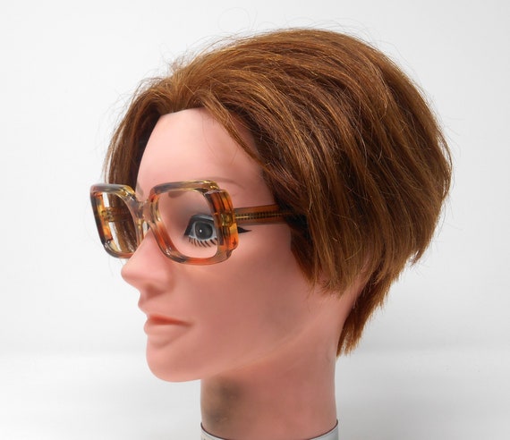 fabulous vintage glasses eyeglasses 1970 carved f… - image 4
