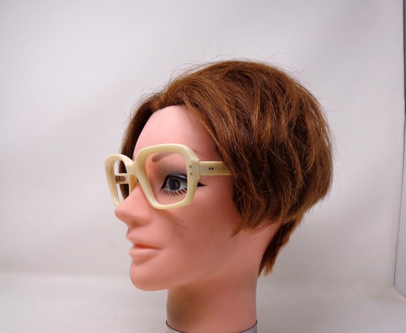 fabulous vintage glasses eyeglasses 1960 carved f… - image 4