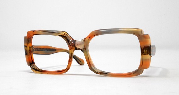 fabulous vintage glasses eyeglasses 1970 carved f… - image 2