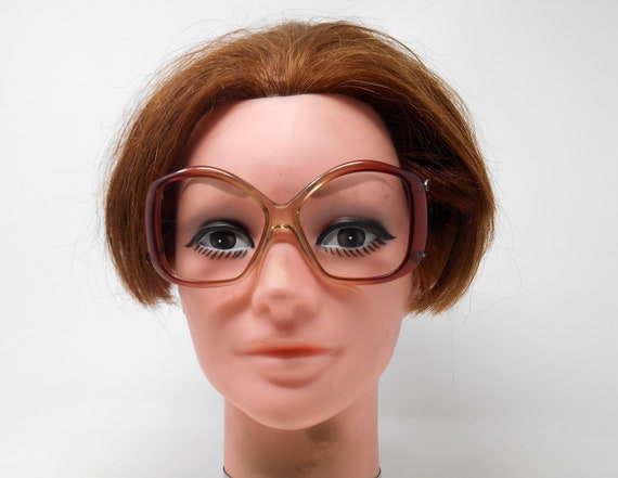 fabulous vintage glasses eyeglasses 1970 carved f… - image 5
