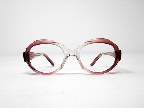 fabulous vintage glasses eyeglasses 1970 carved f… - image 1