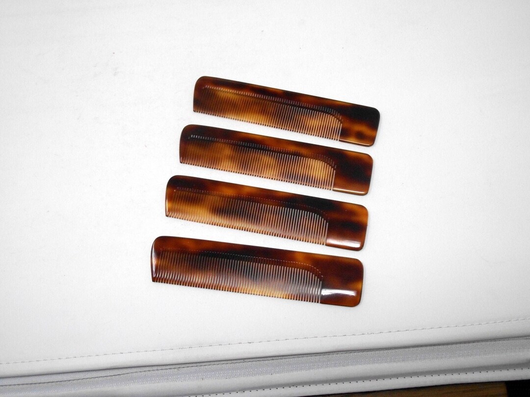 Edge Combs Rares Fabulous Vintage Lot 4 Hairs Combs Hand Combs 1960 Carved Hand Made ...