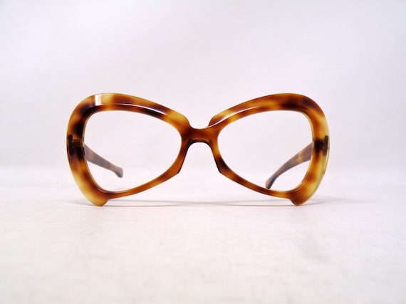 fabulous vintage glasses eyeglasses 1960 carved f… - image 1