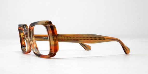 fabulous vintage glasses eyeglasses 1970 carved f… - image 3