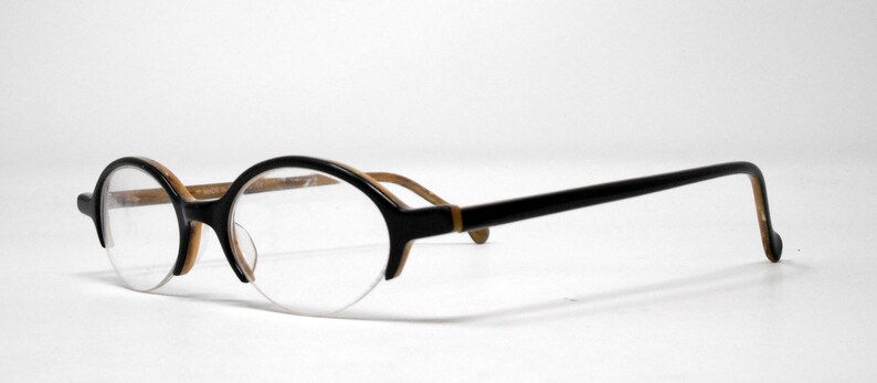 fabulous vintage lunettes eyeglasses 1980 carved frame france rare