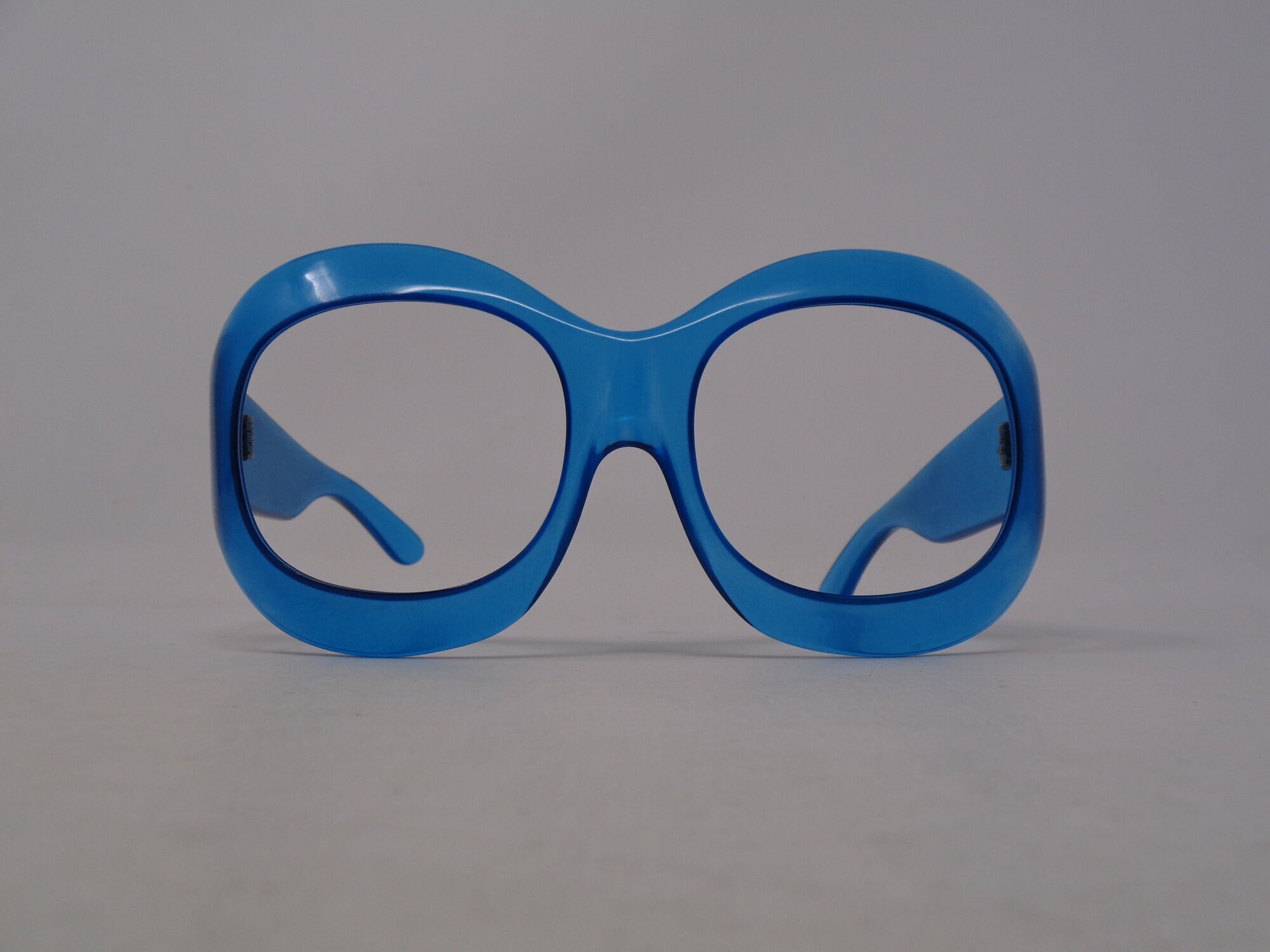 Lunettes Vintage Luxottica 2218 Monture Or Multicolore Ovale - Neuves Sans étiquette