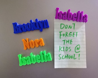 Personalized Name Magnet - 3D Printed Custom Name Magnet for Fridge, Locker or Office | Small Gift Idea for Family and Friends