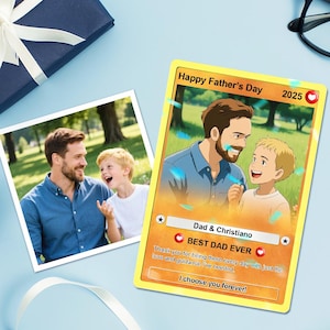 Benutzerdefinierte Vatertagsgeschenk Poke Karte Vatertagsgeschenk für Papa Benutzerdefinierte Poke vorhanden