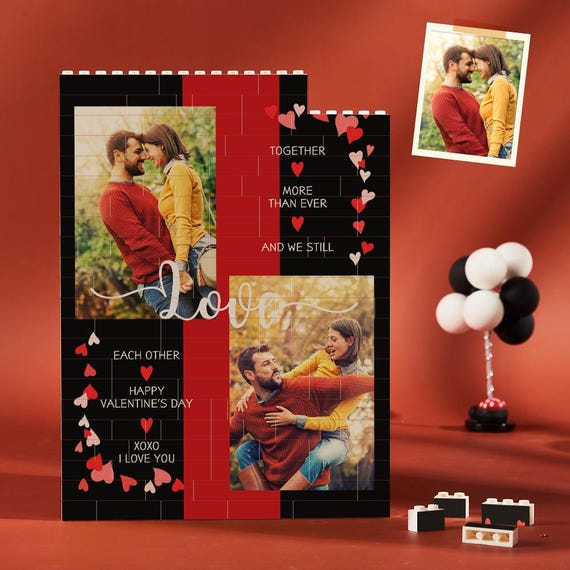 Custom Photo Building Block Display, Personalised Picture Brick Puzzle