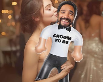 Personalized Groom to Be Blow Up Dolls Custom Funny Inflatable Doll for Wedding Gift