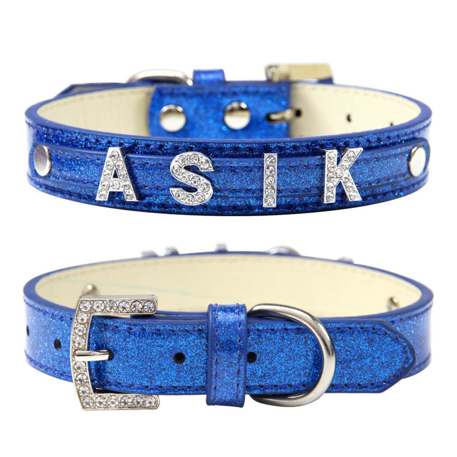 Glitter nombre collar de perro personalizado collar lindo Etsy