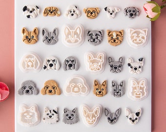 Various Cute Dog Polymer Clay Cutters | Animal Stud Earring Cutter | Polymer Clay Cutter Set | Animal Clay Cutters |-YT185