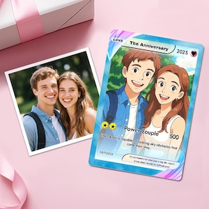 Cartão Poke de Dia dos Namorados Cartão Poke personalizado Presente para casal Presente de Dia dos Namorados Presente Poke personalizado